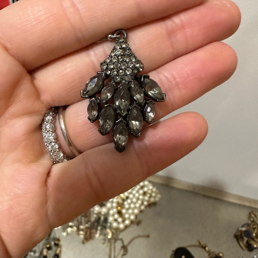 J.Crew Black Chandelier earrings
